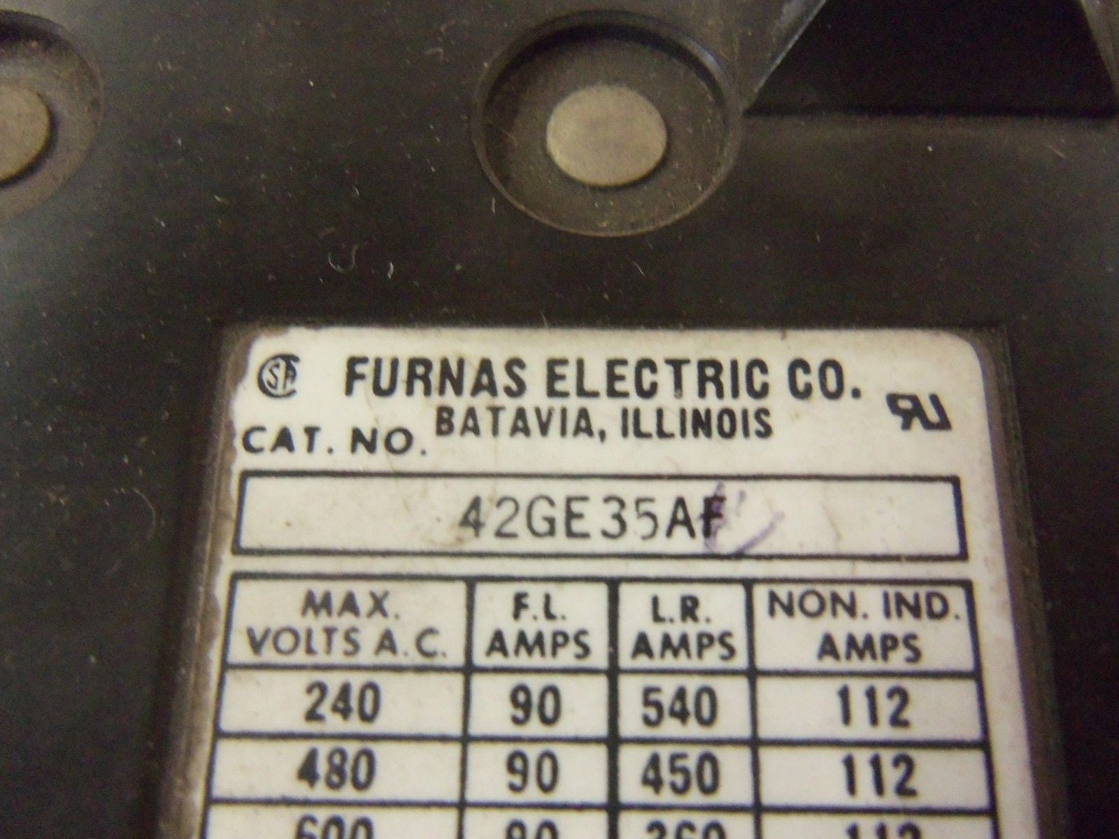 FURNAS 42GE35AF DEFINITE PURPOSE CONTACTOR *NEW NO BOX*
