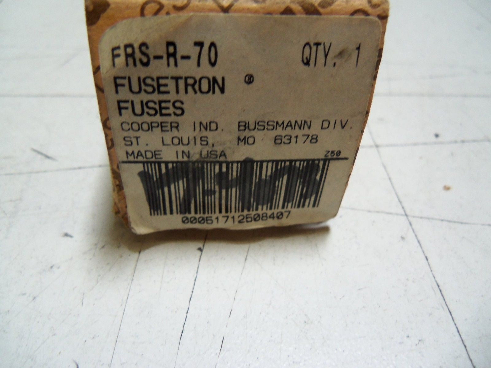FUSETRON FRS-R-70 FUSE 600V  *NEW IN BOX*