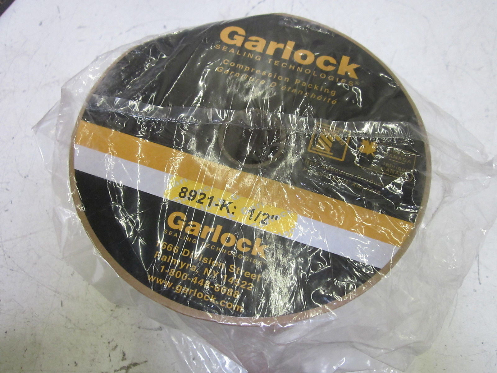 GARLOCK 8921-K COMPRESSION PACKING 1/2" *NEW IN BOX*