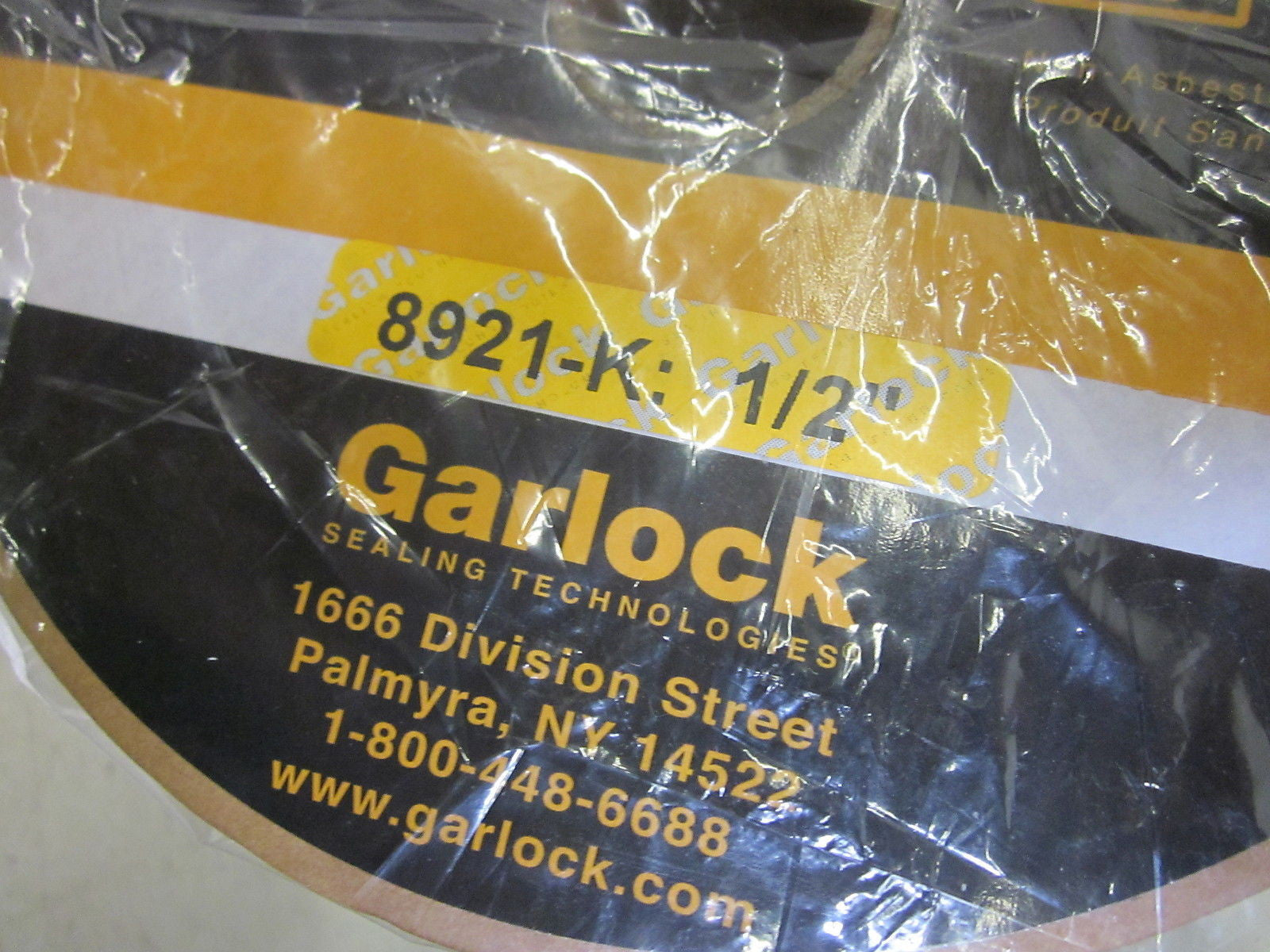 GARLOCK 8921-K COMPRESSION PACKING 1/2" *NEW IN BOX*