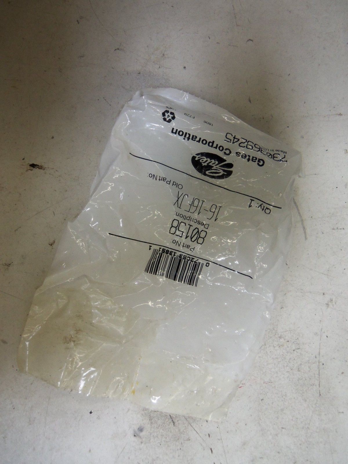 GATES 80158 HOSE FITTING 16-16FJX *NEW IN FACTORY BAG*