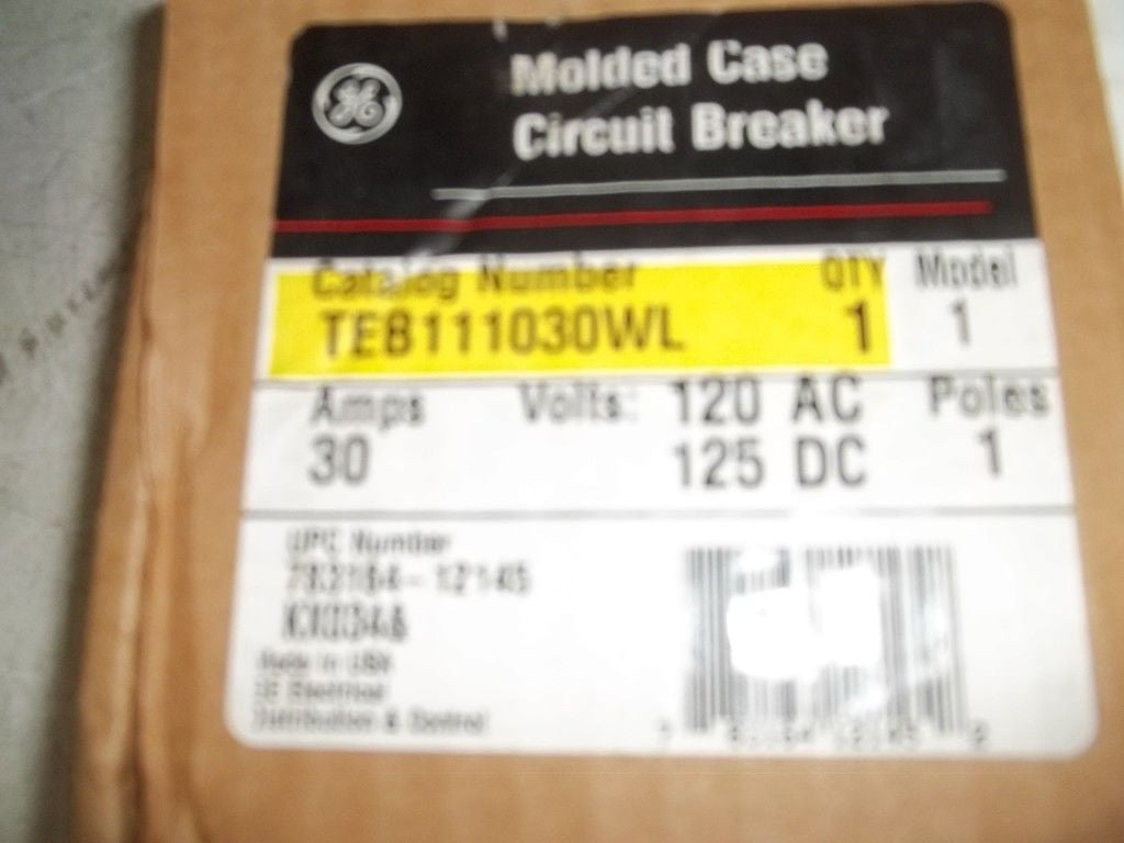 GE CIRCUIT BREAKER TEB111030WL *NEW*