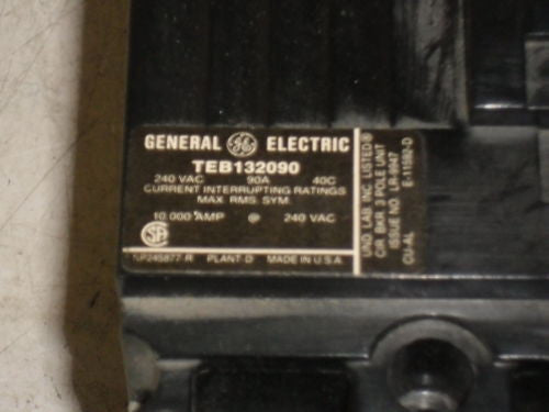GE CIRCUIT BREAKER TEB132090 *USED*