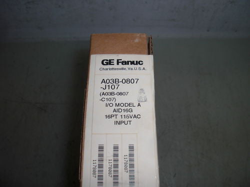 GE FANUC A03B-0807-J107 INPUT MODULE AID16G *FACTORY SEALED*