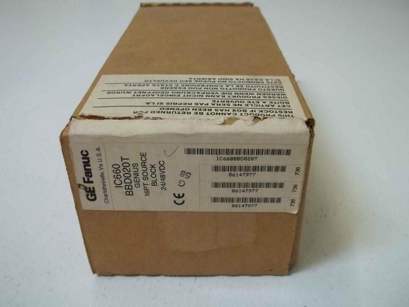 GE FANUC IC600BBD020T *NEW IN BOX*