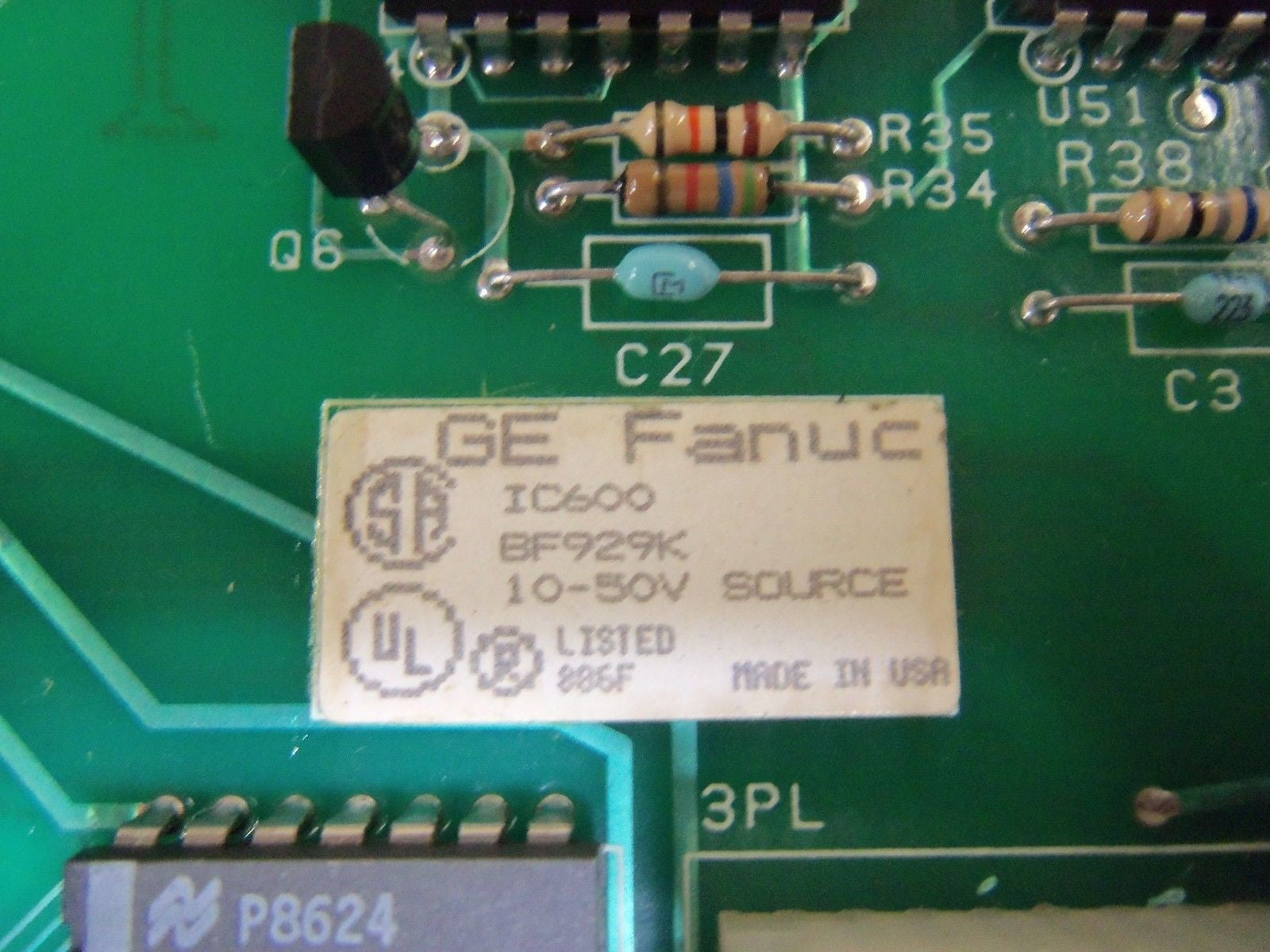GE FANUC IC600BF929K OUTPUT MODULE (REPAIRED) *USED*