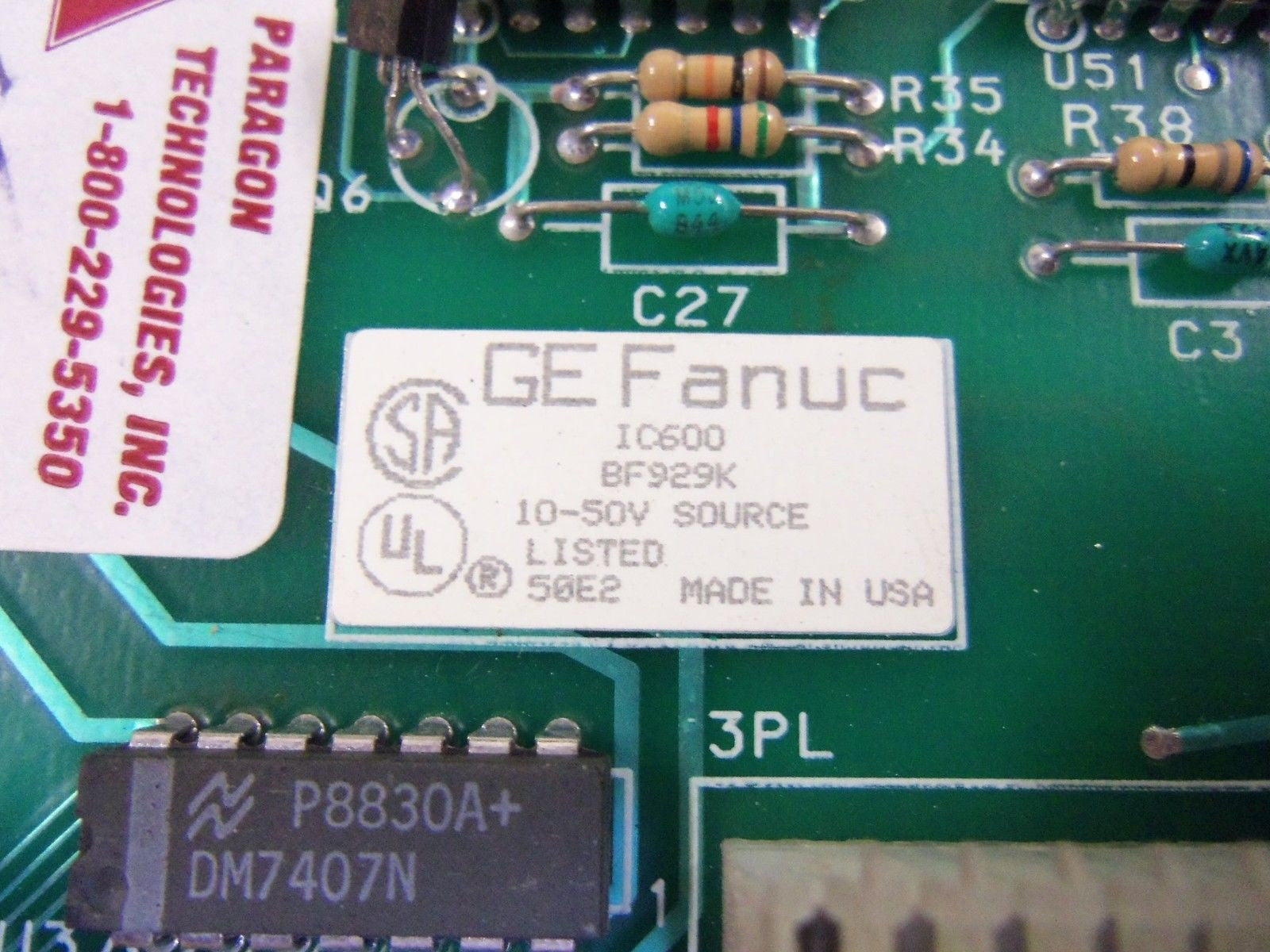 GE FANUC IC600BF929K OUTPUT CARD *USED*