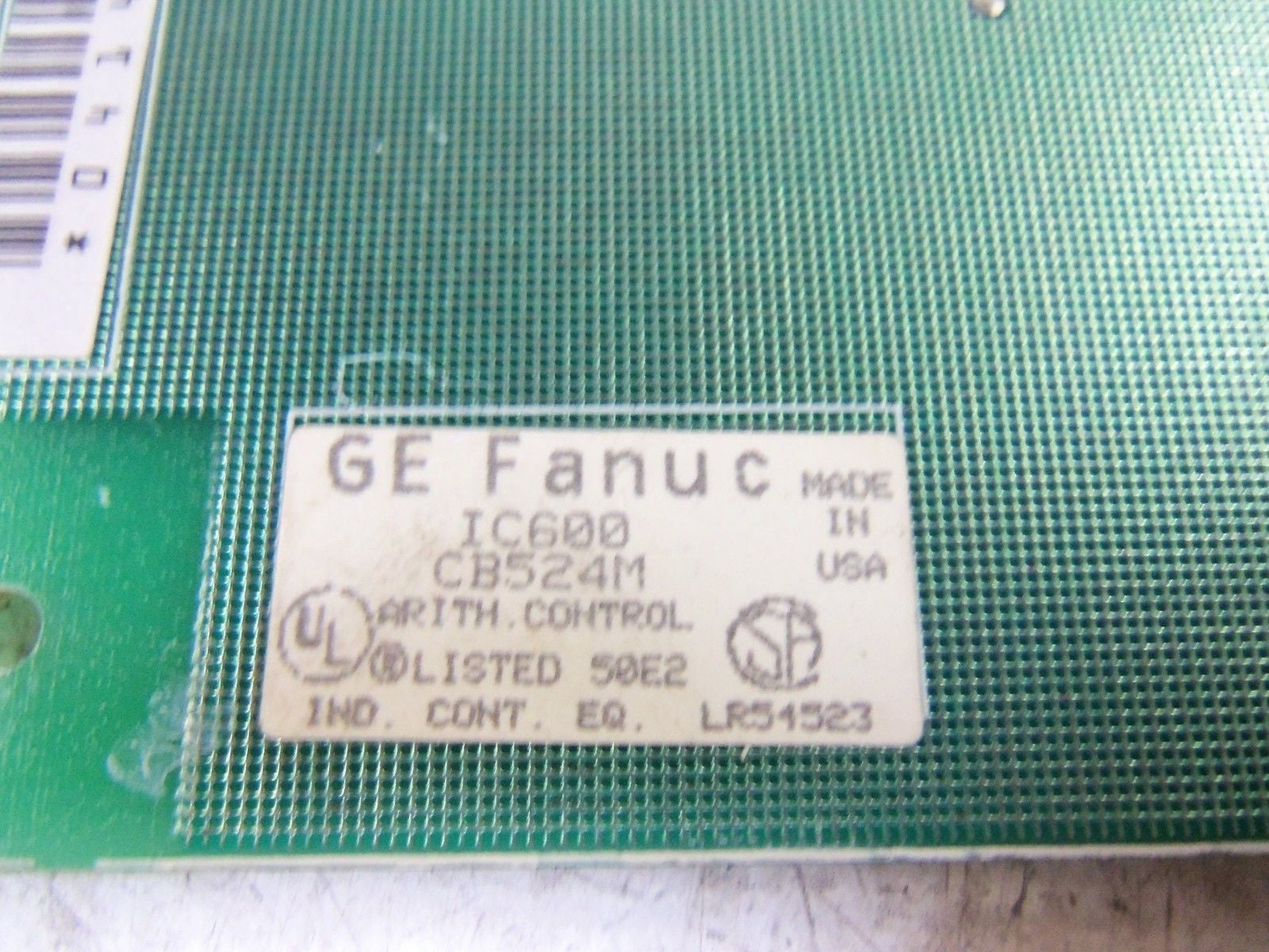 GE FANUC IC600CB524M ARITHMETIC CONTROL MODULE *USED*