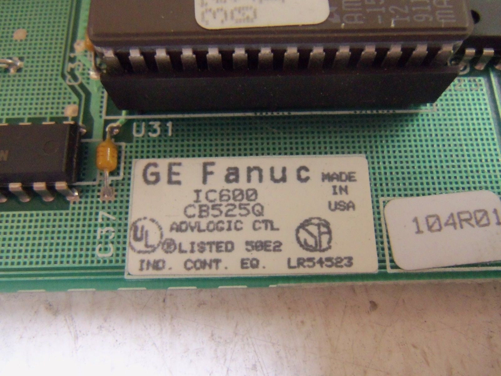 GE FANUC IC600CB525Q ADVANCED LOGIC CONTROL MODULE *USED*