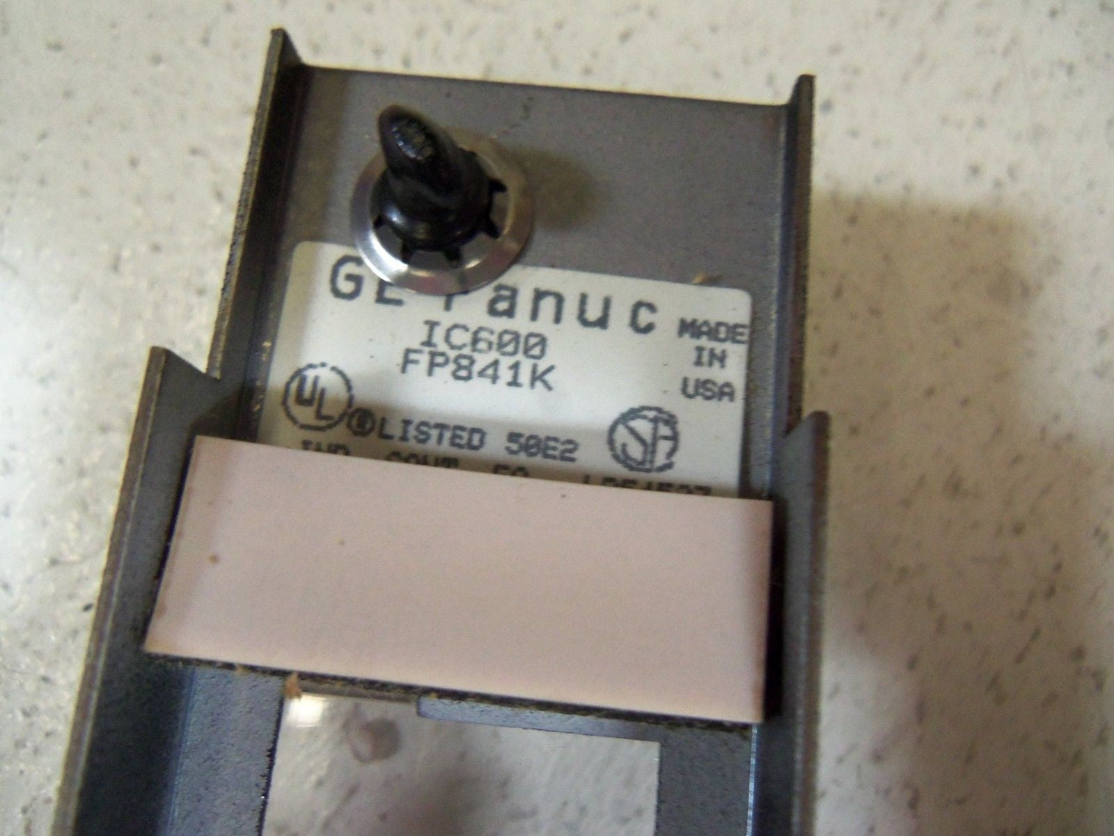 GE FANUC IC600FP841K ANALOG INPUT FACE PLATE  *USED*