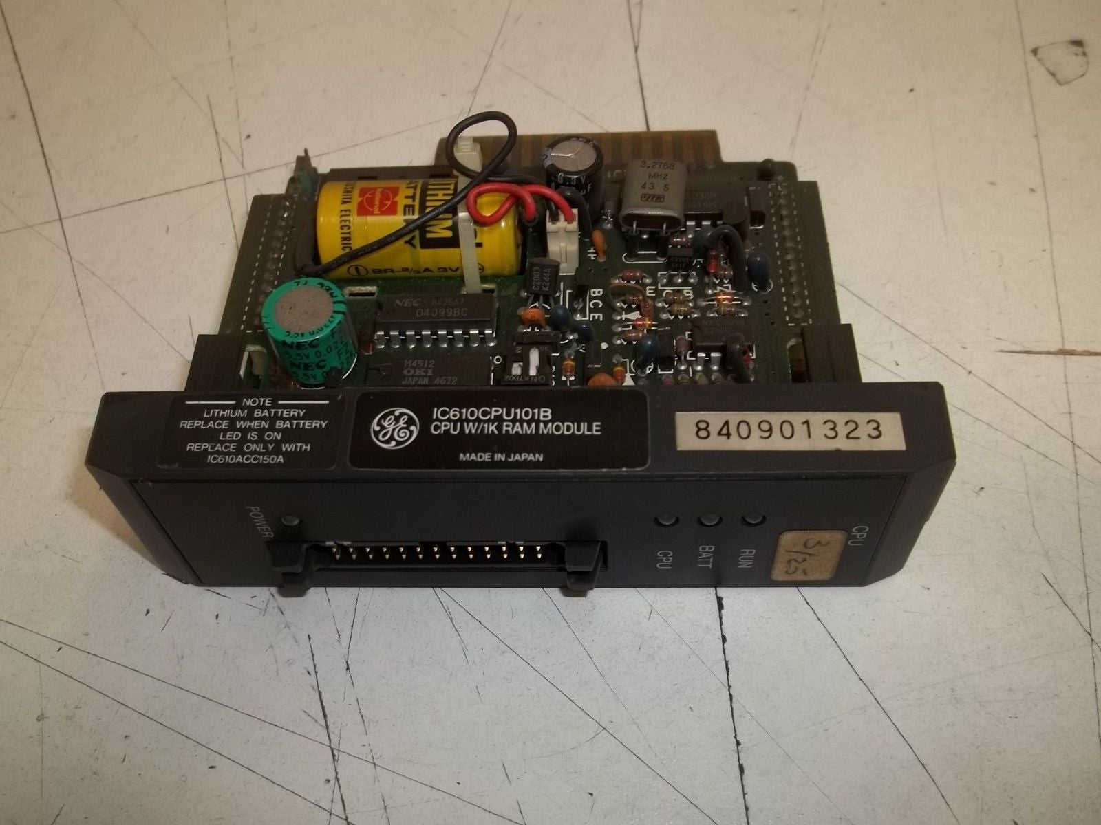 GENERAL ELECTRIC IC610CPU101B CPU W/1K RAM MODULE *USED*