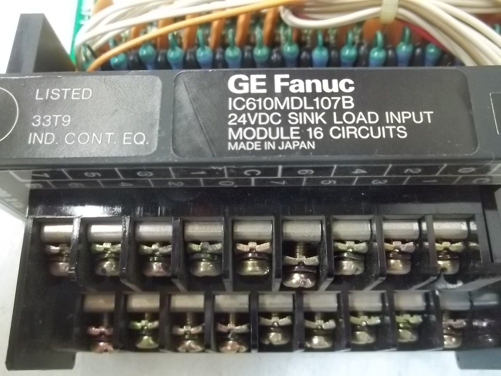 GE FANUC IC610MDL107B SINK LOAD INPUT MODULE *USED*