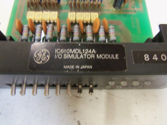 GE FANUC SERIES ONE IC610MDL124A I/O SIMULATOR MODULE *USED*