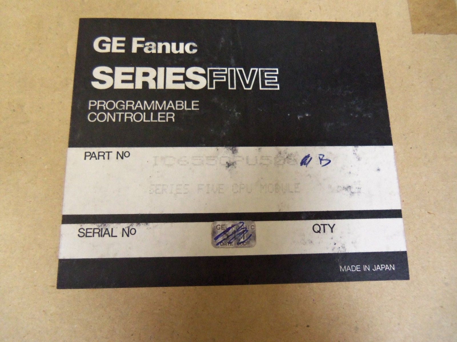 GE FANUC IC655CPU500B CPU MODULE *NEW IN BOX*