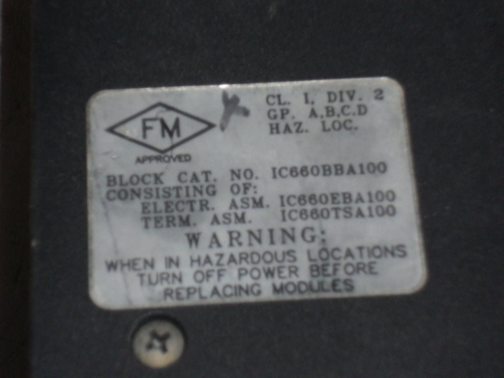 GE FANUC IC660BBA100