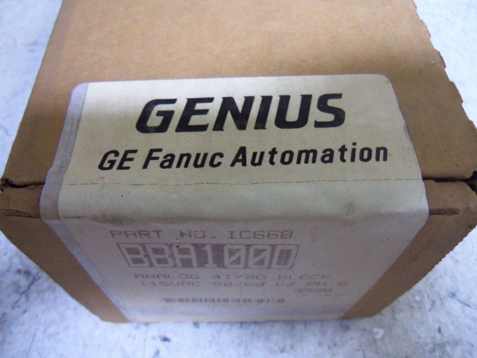 GE FANUC IC660BBA100D I/O BLOCK *FACTORY SEALED*