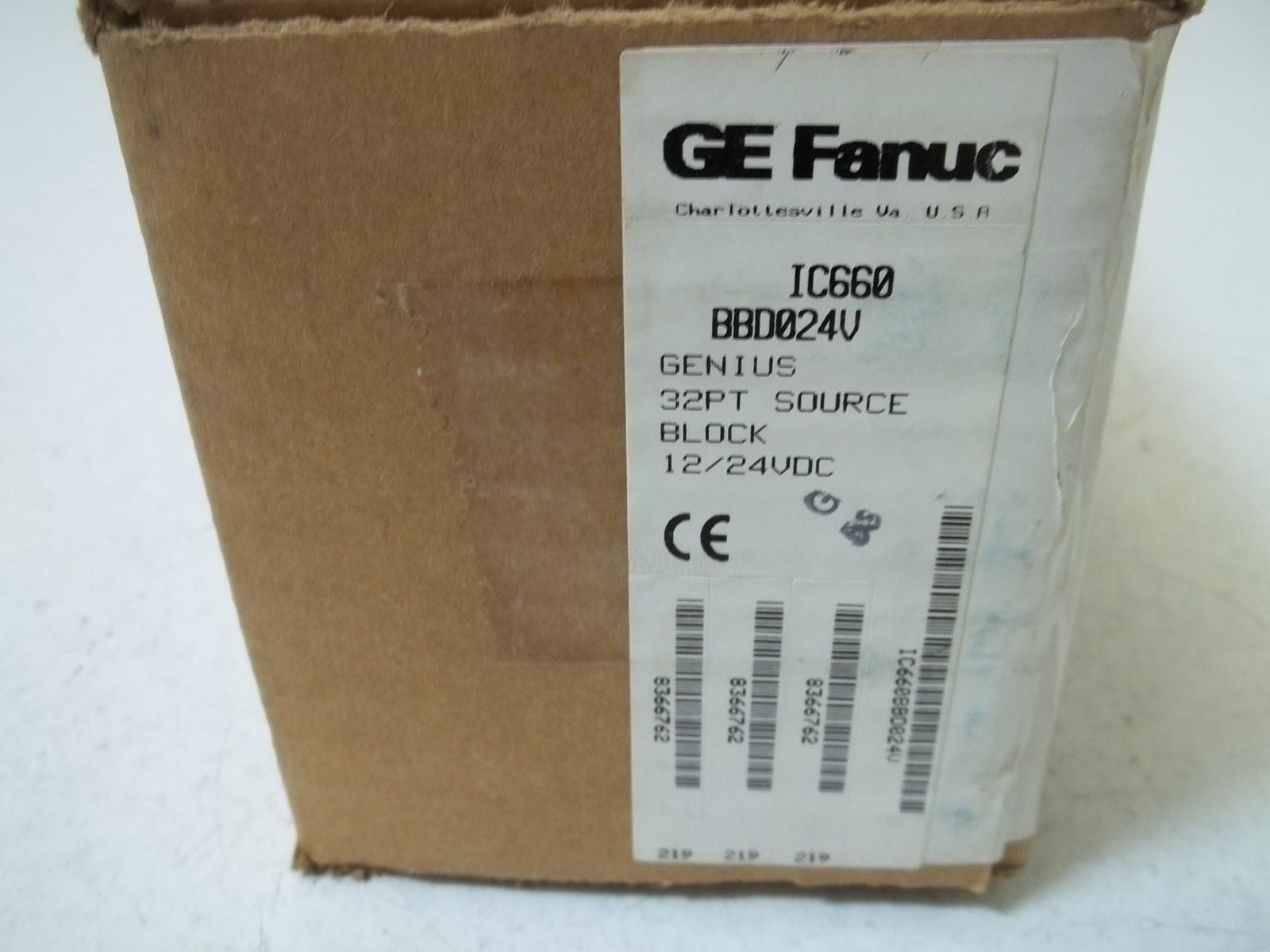 GE FANUC IC660BBD024V 32PT SOURCE BLOCK 12/24VDC *FACTORY SEALED*