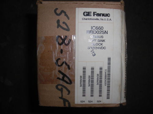 GE FANUC IC660BBD025N I/O BLOCK MODULE *FACTORY SEALED*