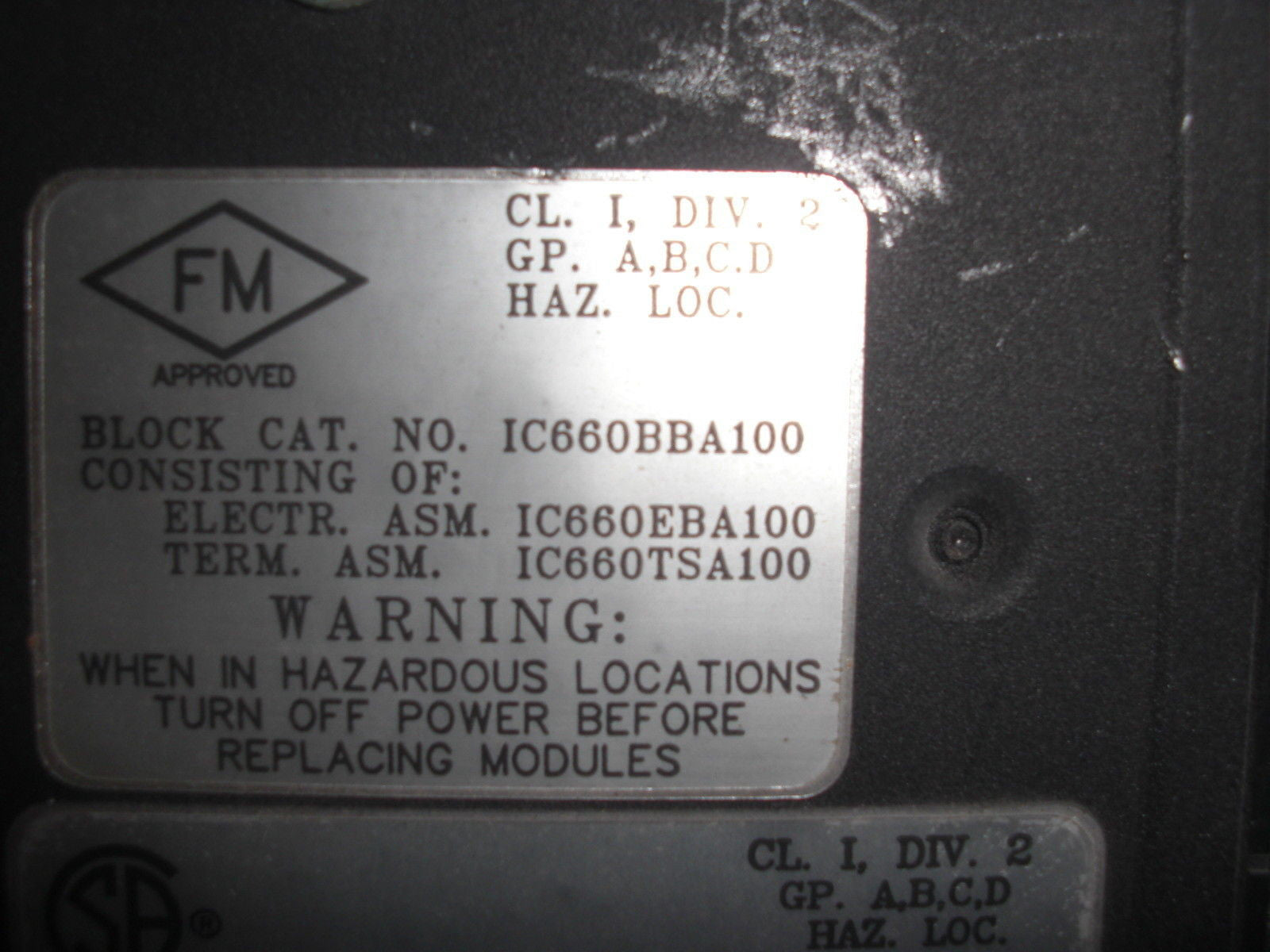 GE FANUC IC660EBA100D *USED*