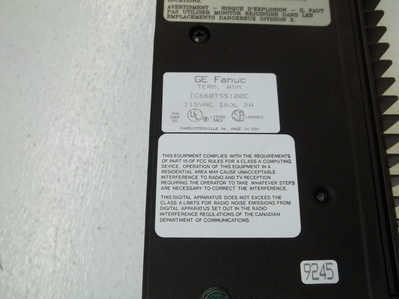GE FANUC IC660EBS100H *NEW IN BOX*