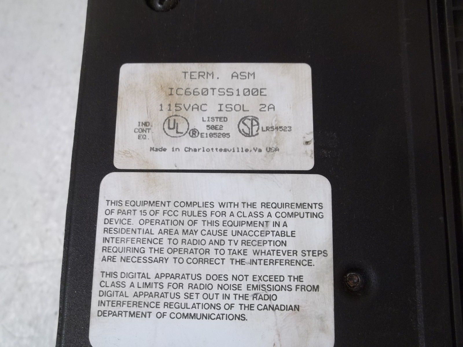 GE FANUC IC660EBS100H 115VAC ISOL 2A *USED*