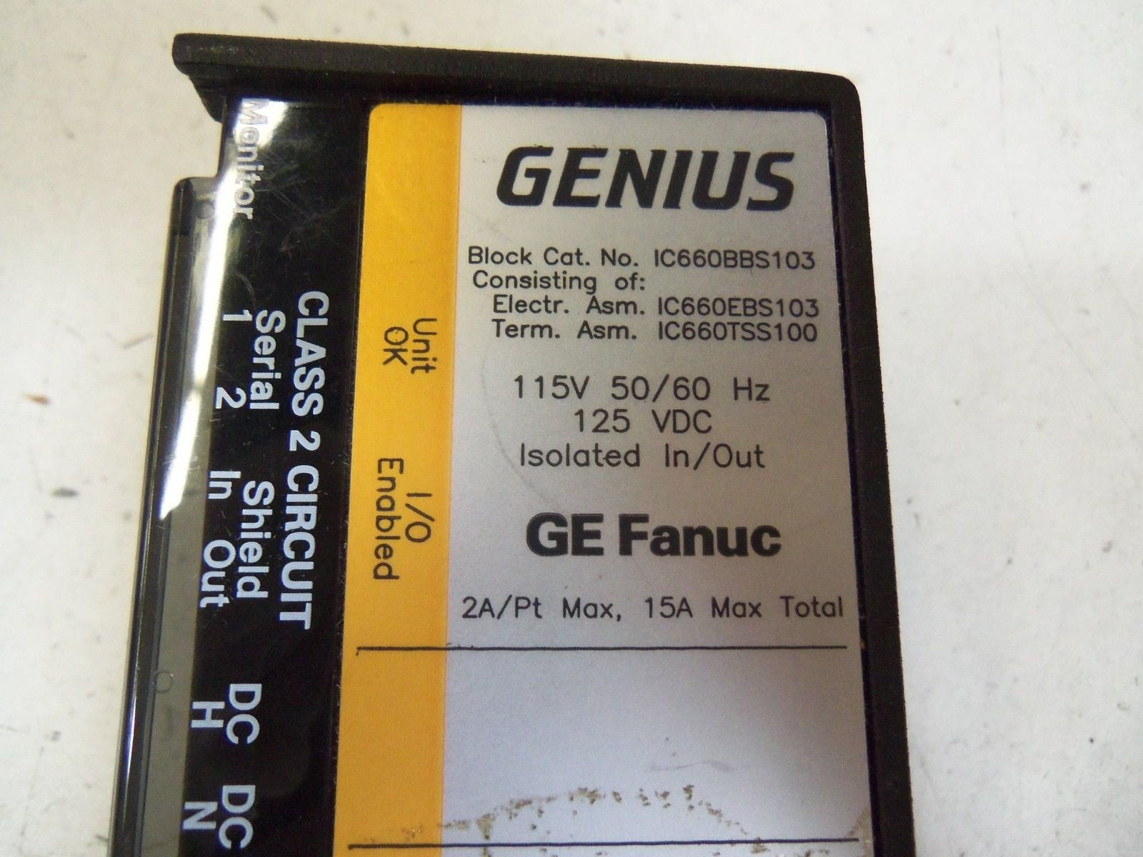 GE FANUC GENIUS IC660BBS103L ISOLATED I/O BLOCK MODULE *NEW IN BOX*