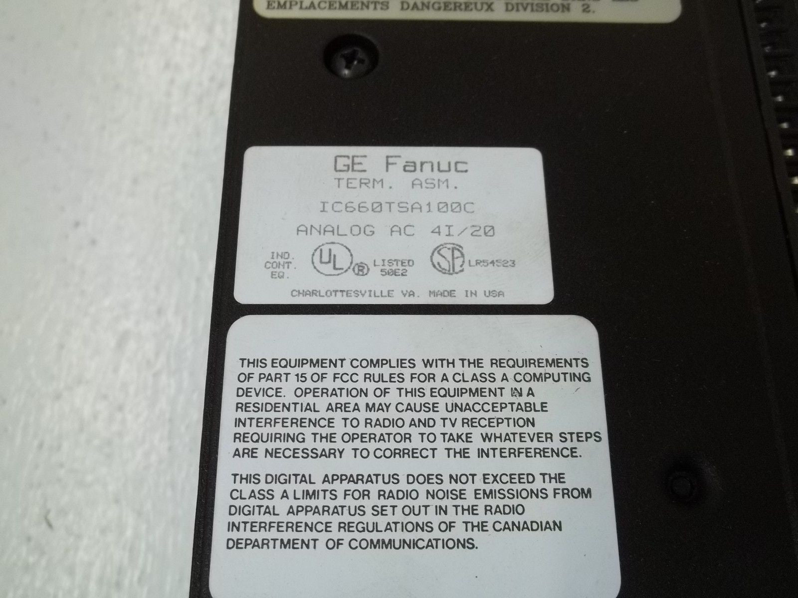 GE FANUC IC660ELA100A *NEW IN BOX*