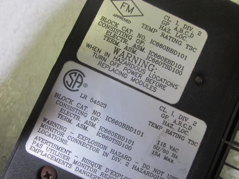 GE FANUC IC660TSD100E 2A 115VAC LOW LEAKAGE  *USED*