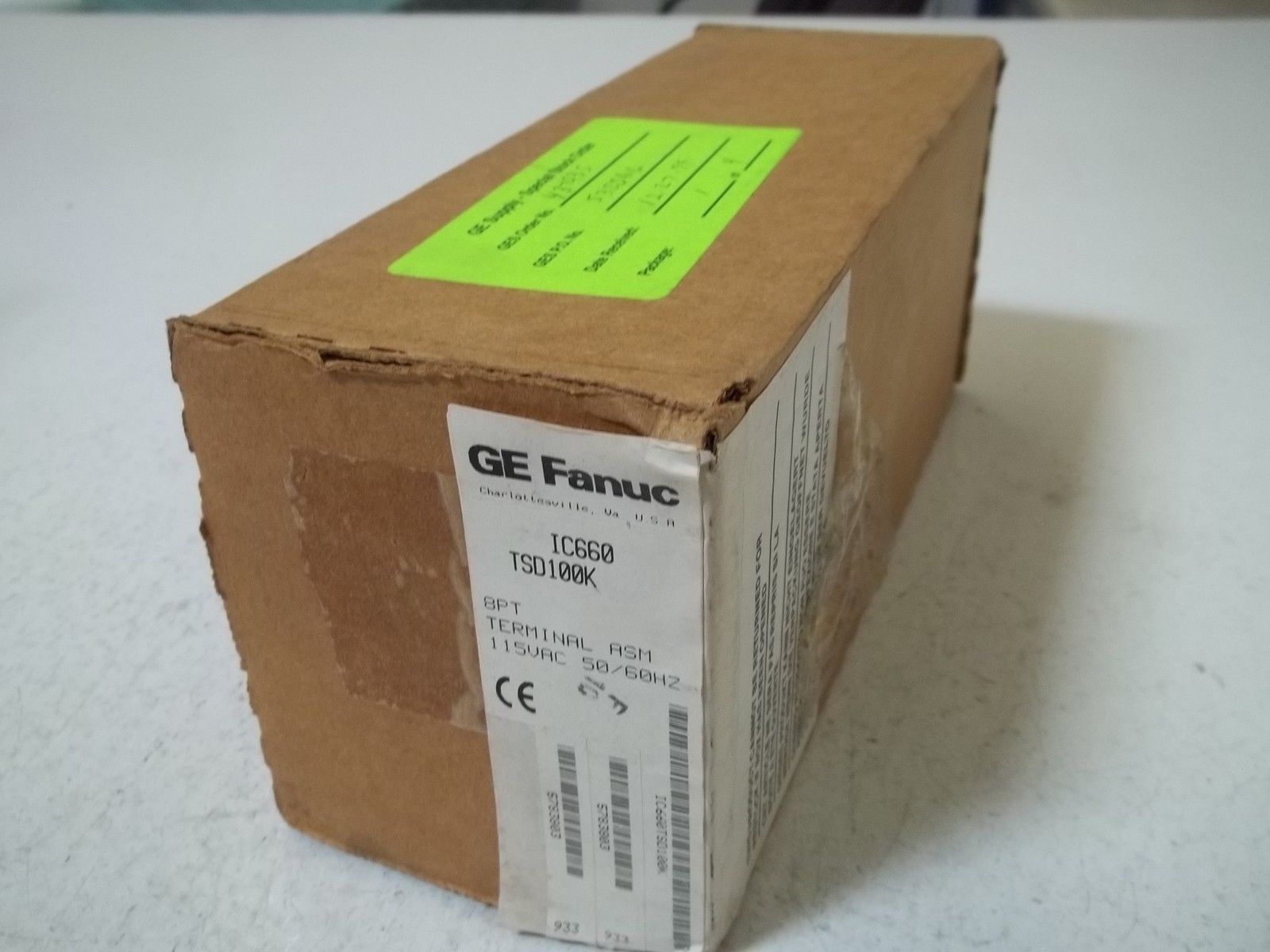 GE FANUC IC660TSD100K 9PT TERMINAL ASM 115VAC 50/60HZ *FACTORY SEALED*