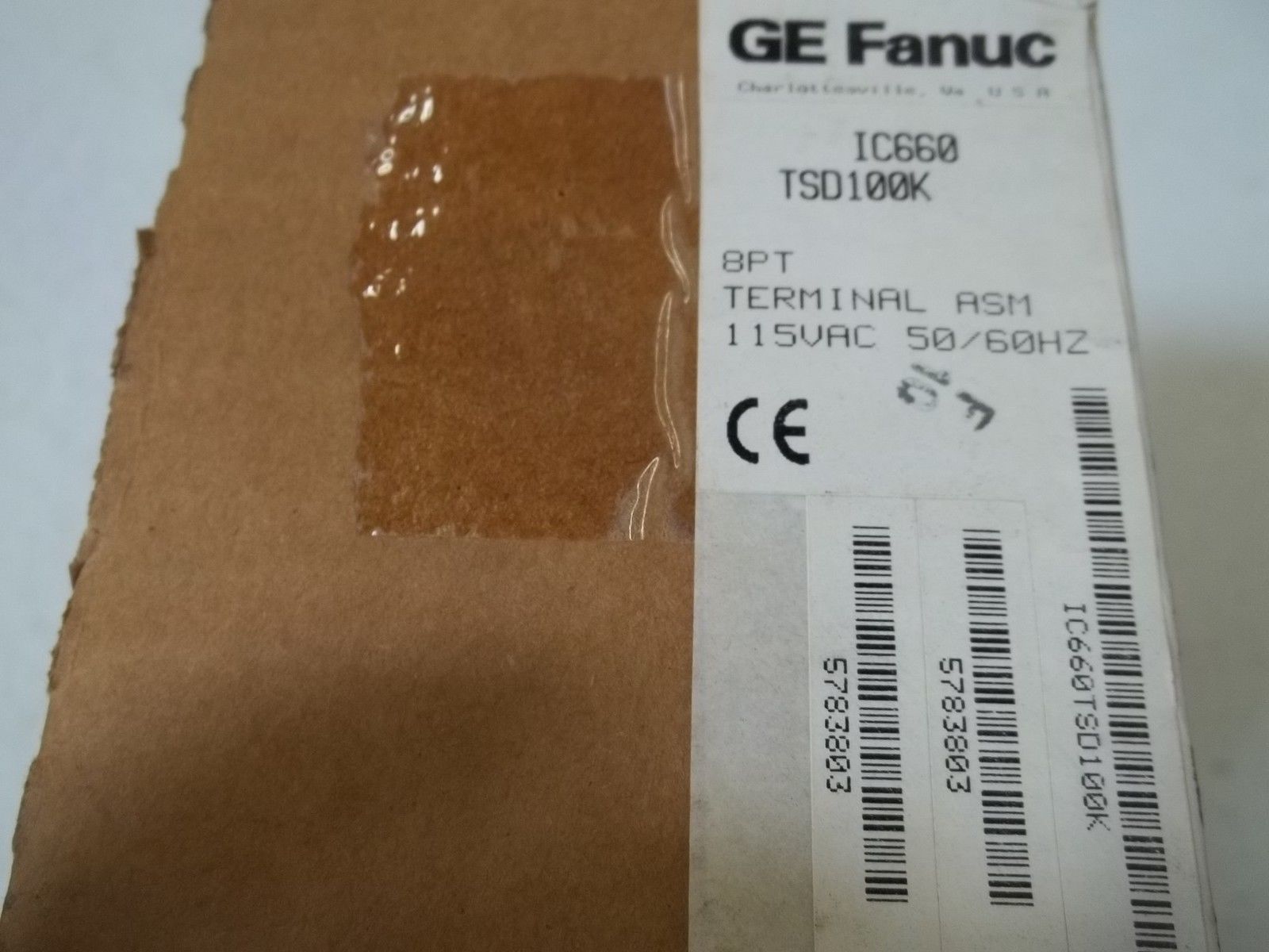 GE FANUC IC660TSD100K 9PT TERMINAL ASM 115VAC 50/60HZ *FACTORY SEALED*