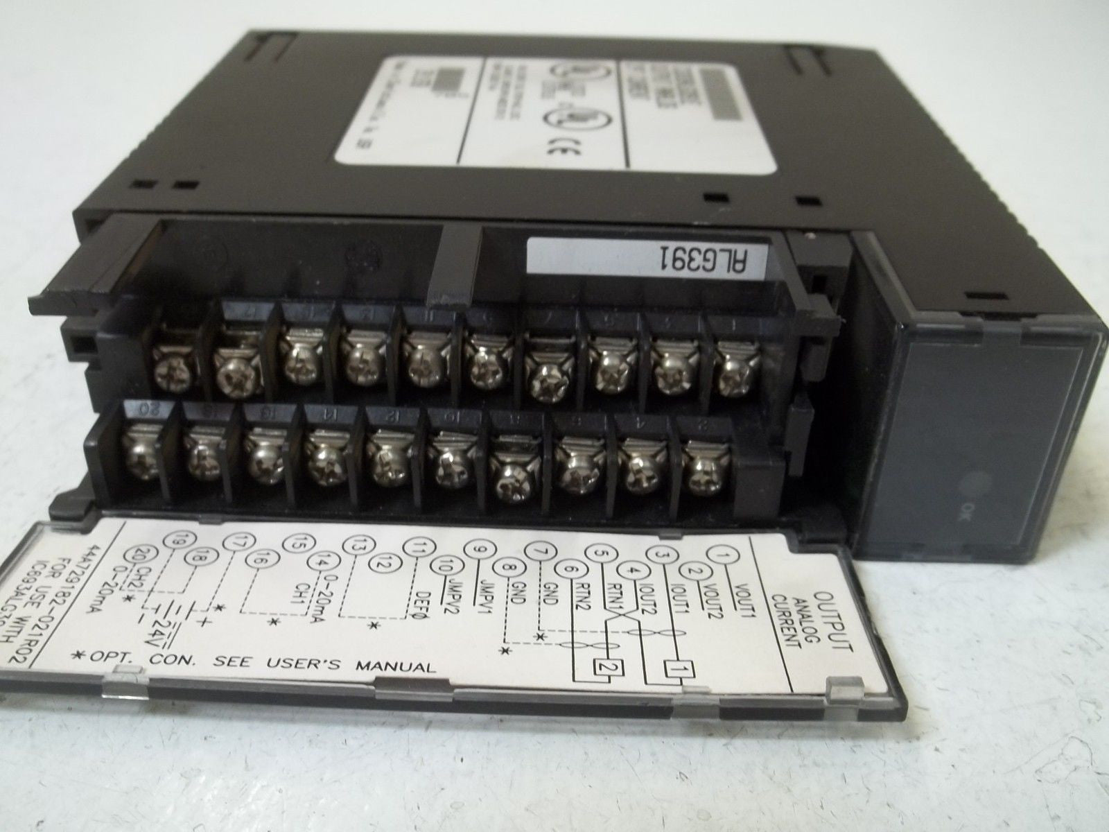 GE FANUC IC693ALG391E OUTPUT ANALOG 2PT CURRENT *USED*