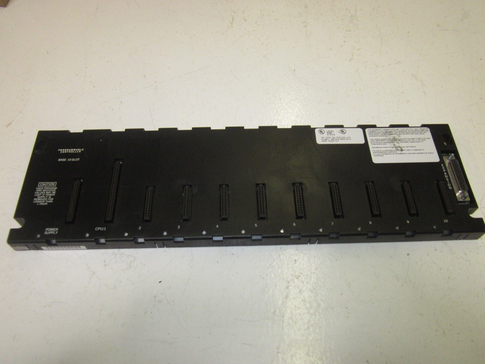 GE FANUC IC693CHS391E 10 SLOT BASE  *USED*