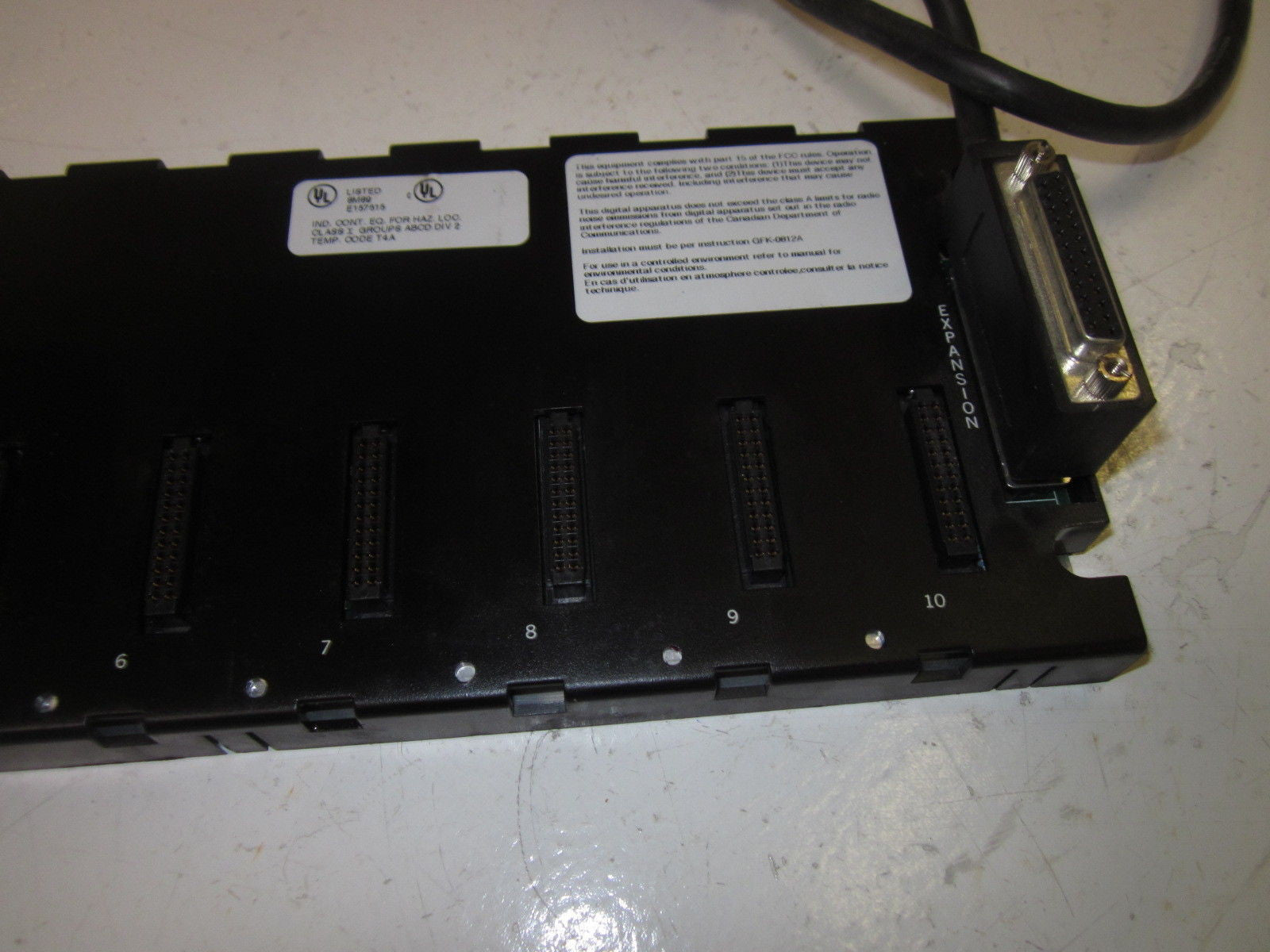 GE FANUC IC693CHS392E 10 SLOT BASE *USED*