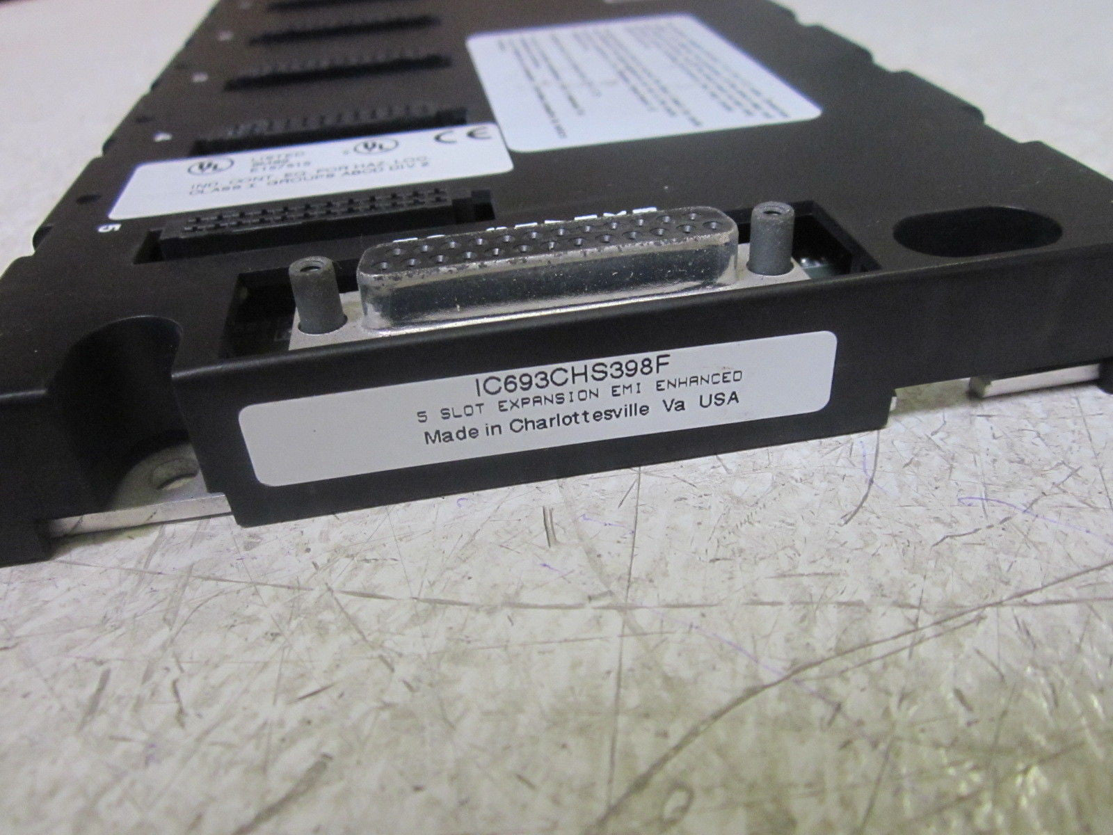 GE FANUC IC693CHS398F BASE CPU EXPANSION 5-SLOT *USED*