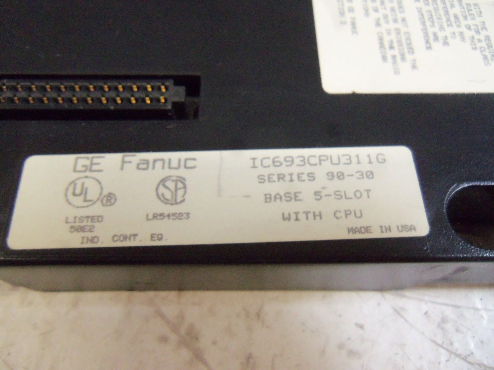 GE FANUC IC693CPU311G BASE 5-SLOT *USED*