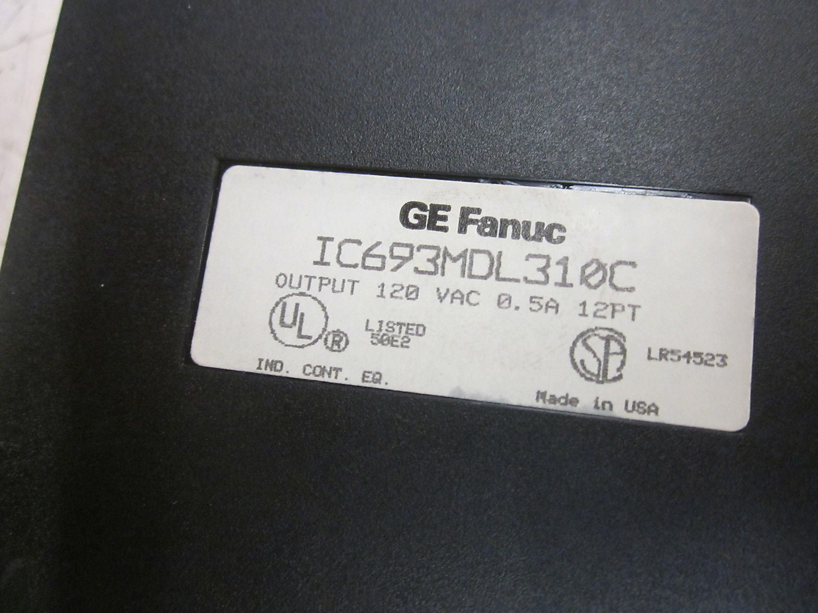 GE FANUC IC693MDL310C OUTPUT MODULE 120VAC 0.5A 12PT *NEW NO BOX*
