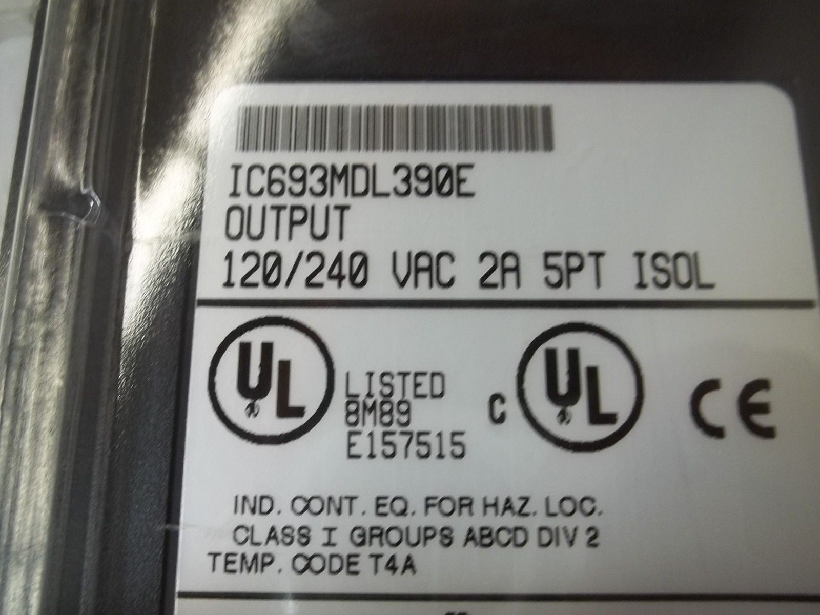 GE FANUC IC693MDL390E OUTPUT 120/240 VAC 2A 5PT ISOL *NEW IN BOX*