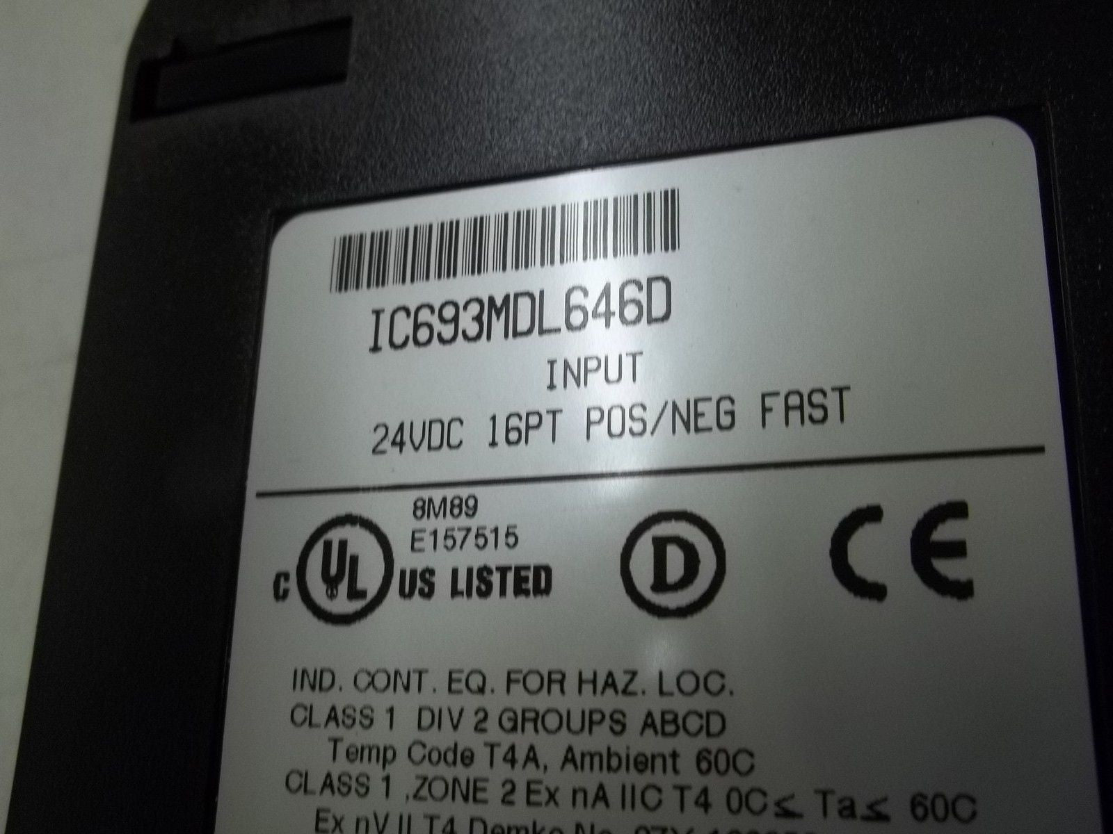 GE FANUC IC693MDL646D  *USED*