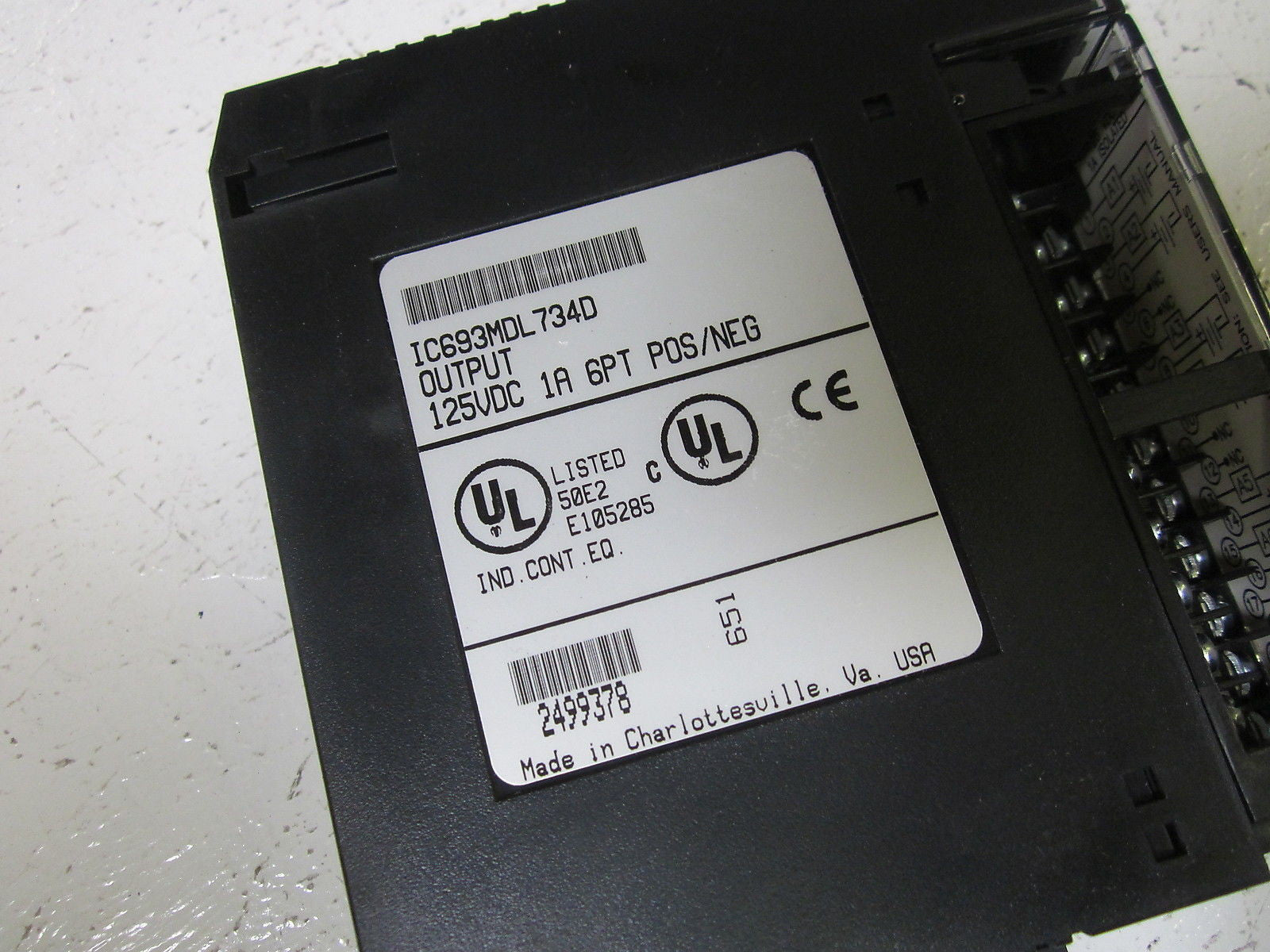 GE FANUC IC693MDL734D OUTPUT MODULE *NEW IN ORIGINAL PACKAGE*