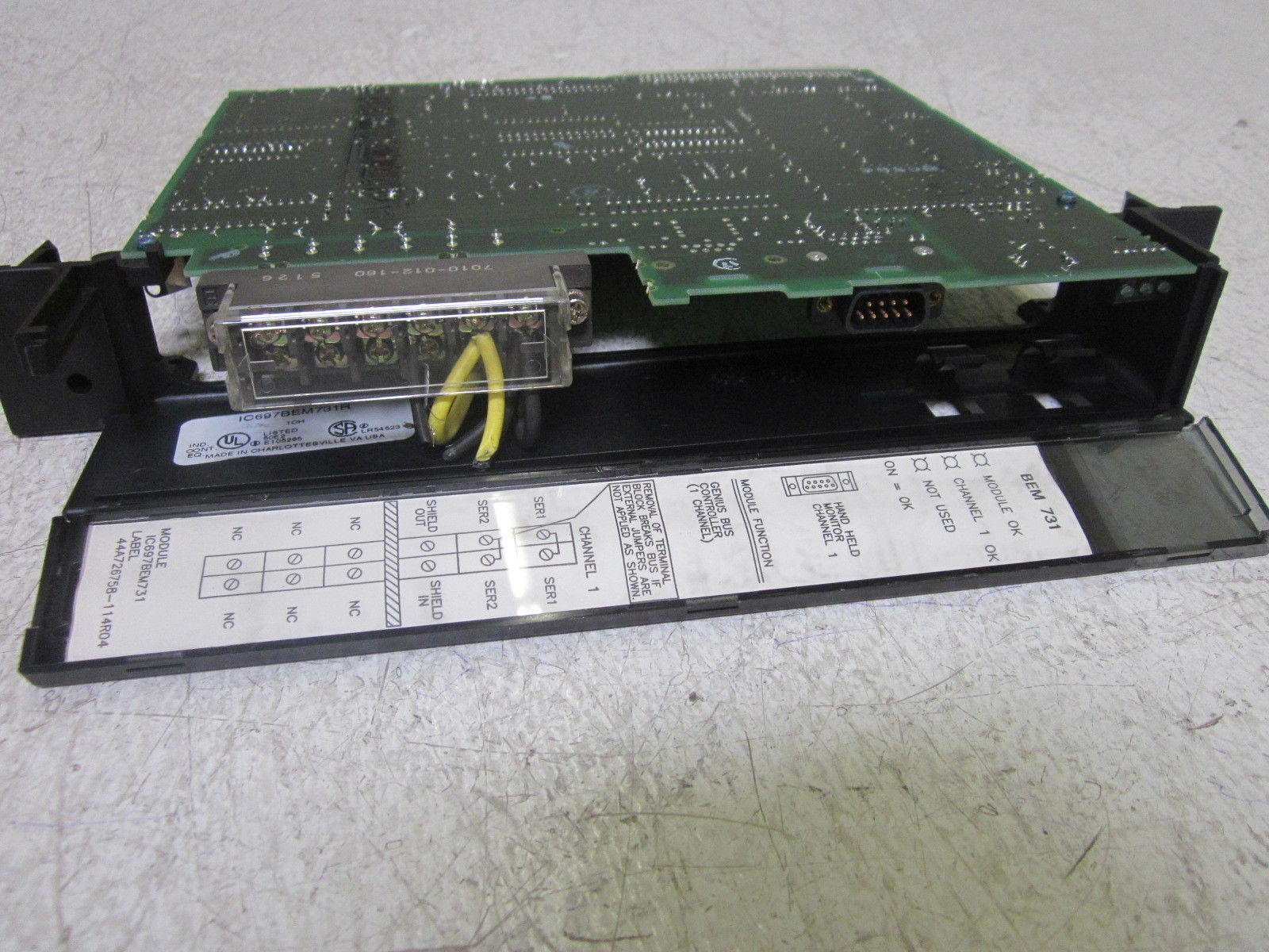 GE FANUC IC697BEM731R GENUIS BUS CONTROLLER 1 CHANNEL *USED*