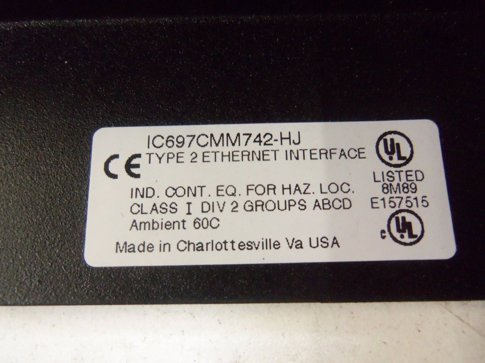 GE FANUC IC697CMM742-HJ *USED*