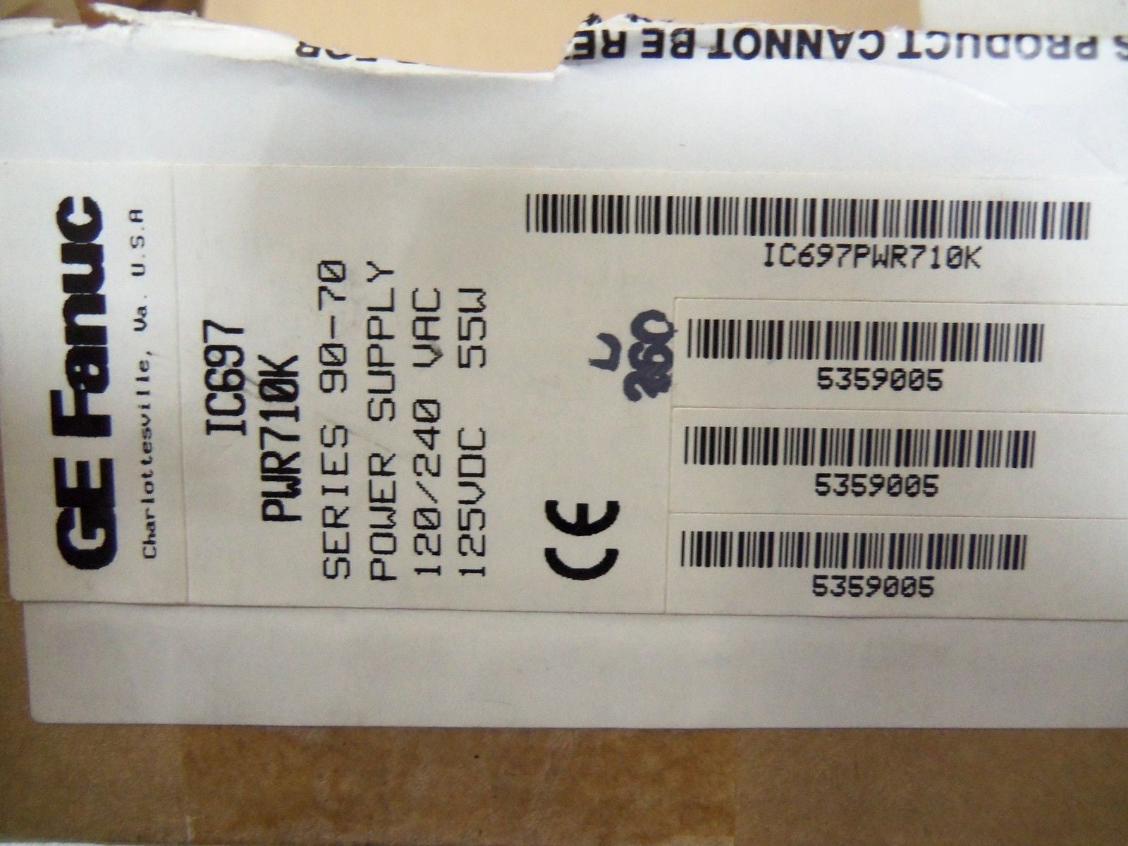 GE FANUC IC697PWR710K POWER SUPPLY *NEW IN BOX*