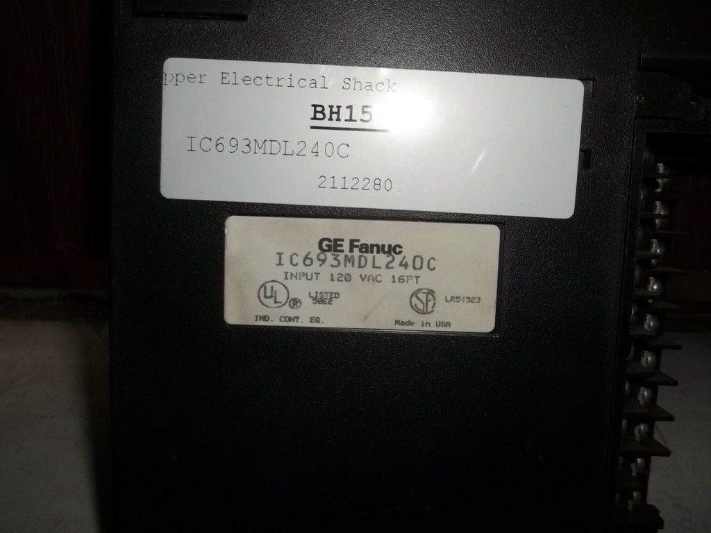 GE FANUC IC693MDL240C INPUT MODULE *USED*