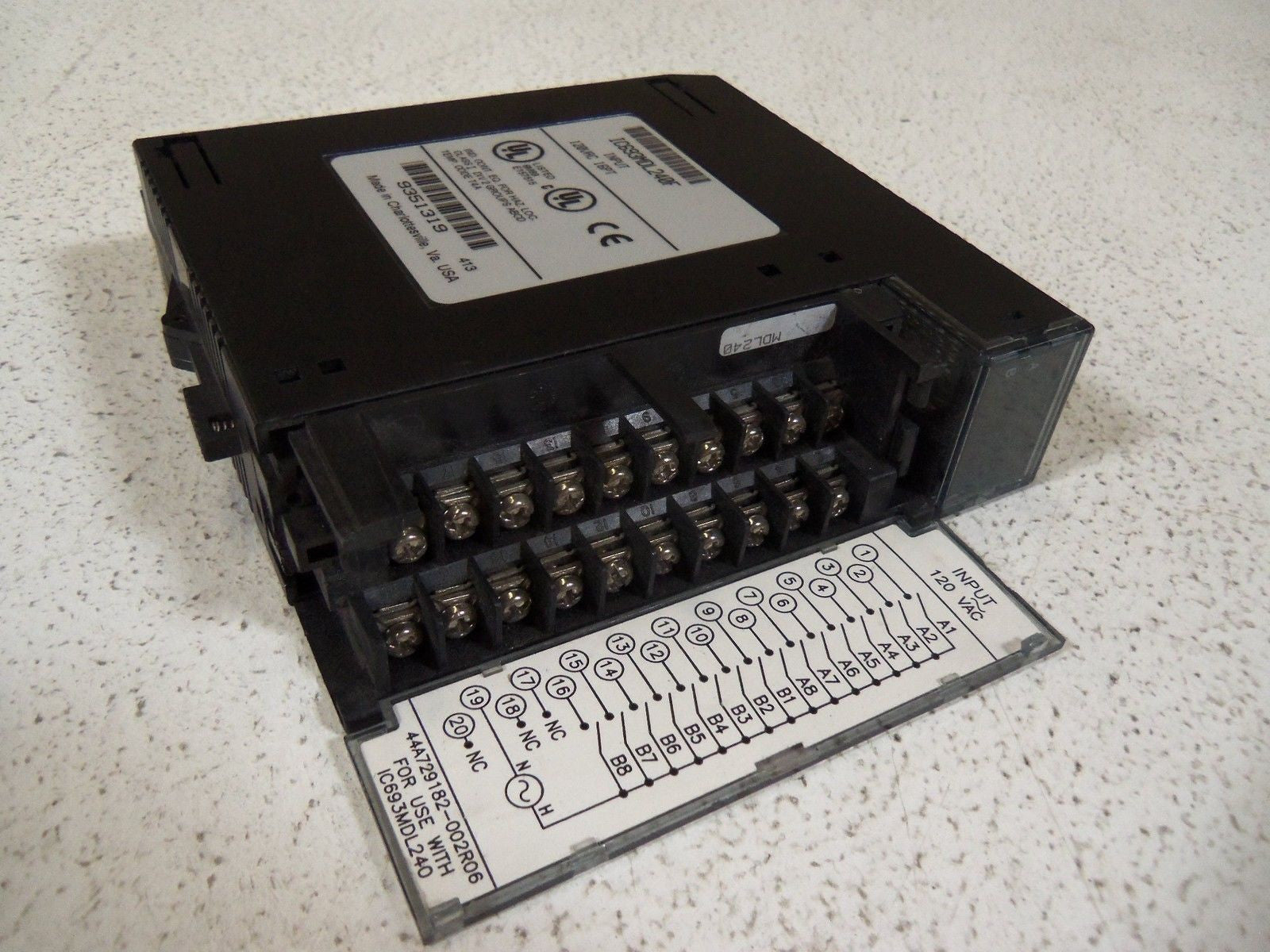 GE FANUC IC693MDL240F INPUT MODULE *USED*