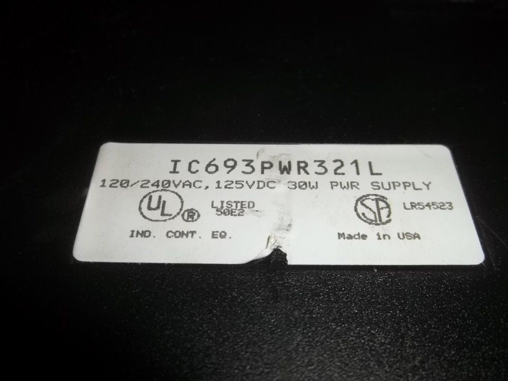 GE FANUC POWER SUPPLY IC693PWR321L *USED*