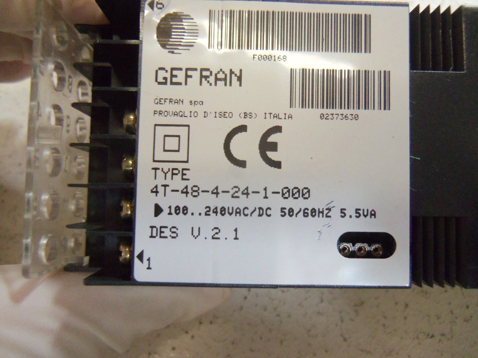GEFRAN TEMPERATURE  CONTROLLER 4T-48-4-24-1-000 *NEW NO BOX*