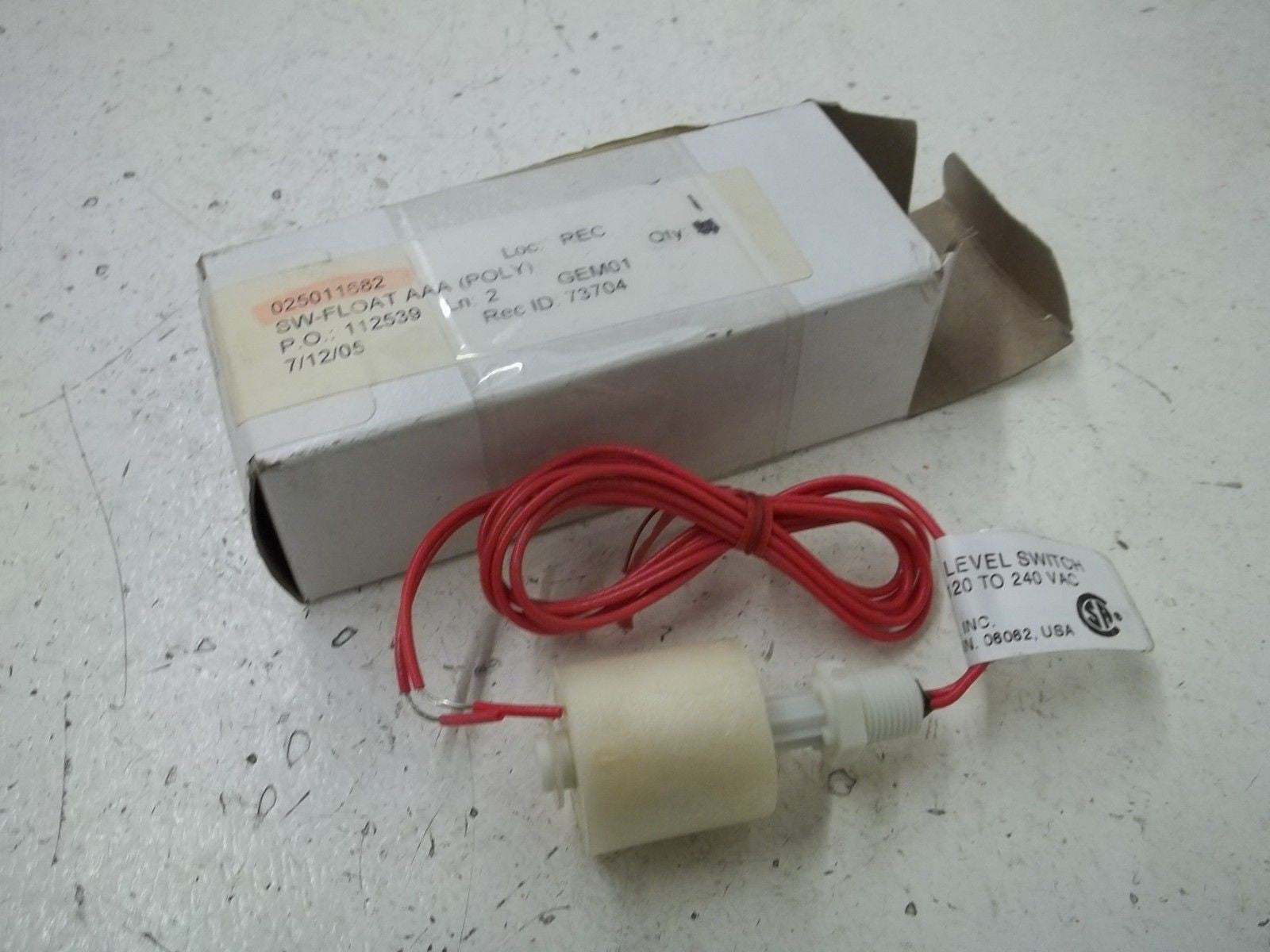 GEMS 116826 LIQUID LEVEL SENSOR *NEW IN BOX*