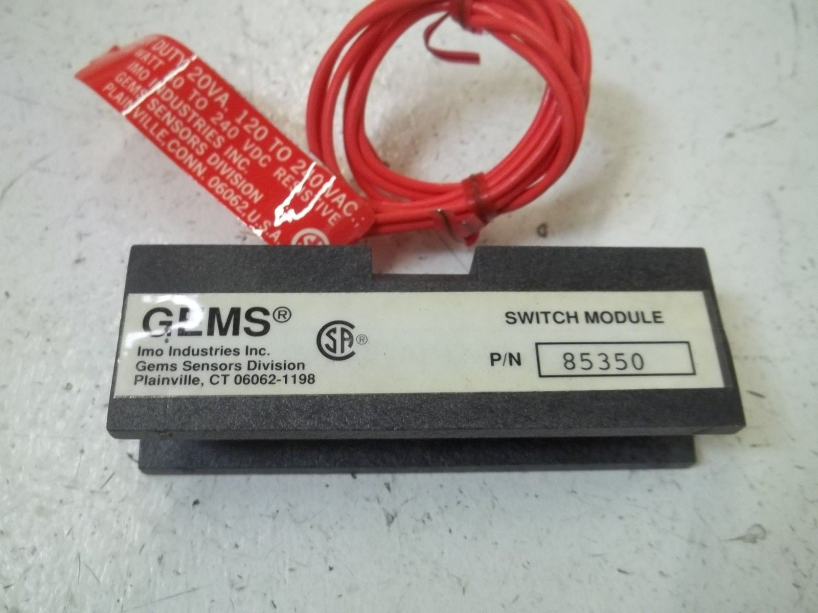 GEMS 85350 SWITCH MODULE *USED*
