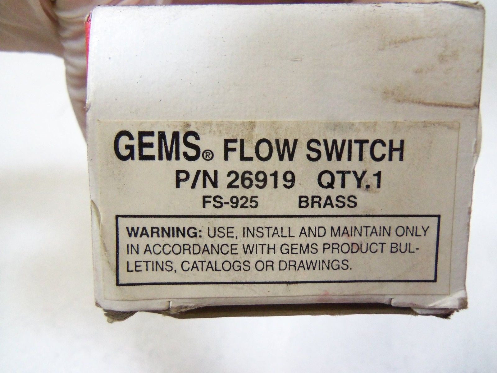 GEMS SENSOR FLOW-SWITCH 26919 1.5 GPM *NEW IN BOX*