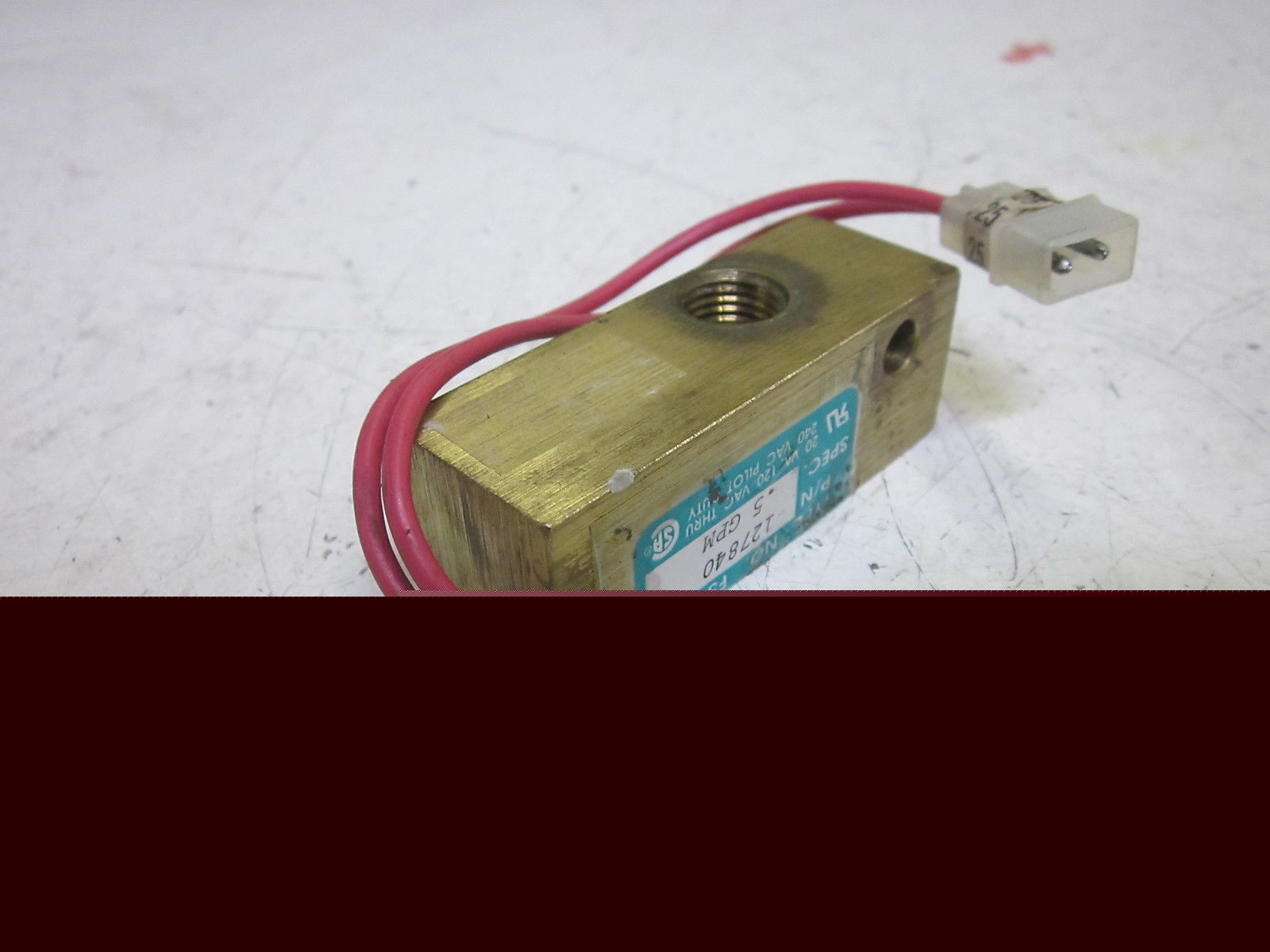 GEMS TYPE FS-927 FLOW SWITCH 127840 .5GPM  *USED*